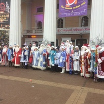 Парад Дедов Морозов в Брянске