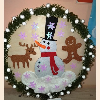 Новогодняя  тарелочка