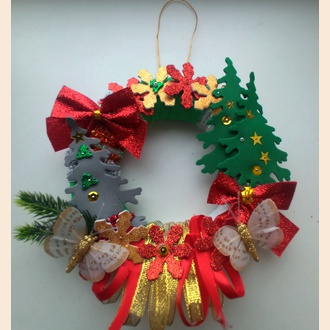 Новогодний венок "Время сказки"