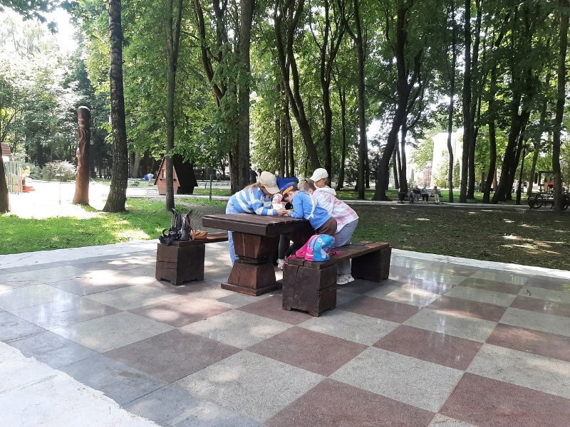 В Брянском парке установили игровой стол