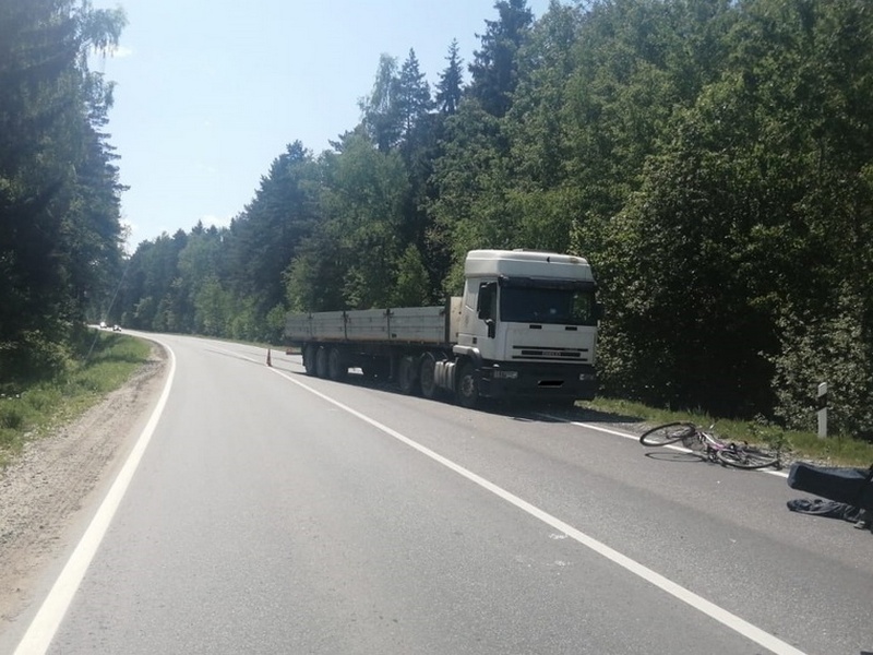В Брянском районе грузовик сбил велосипедиста