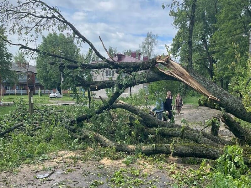 В Клинцах устраняют последствия непогоды