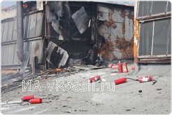Пожарным удалось отстоять производственные площади на территории завода удалось. 