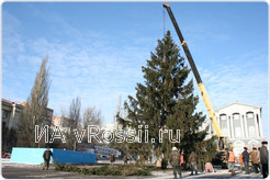 Установка и украшение новогоднего деревца занимает несколько дней.
