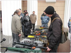 На выставке представлено практически все оружие, которое использует брянская милиция
