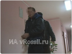 <em>Александр Бадунов после задержания</em>