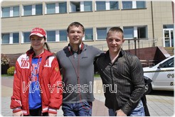 Светлана Кривенок, Александр Хрупин и Владислав Фролов 