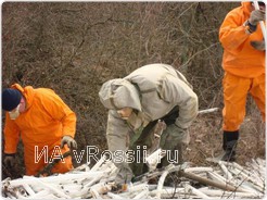 Сотрудники ГУ МЧС Курской области ликвидируют свалку ламп (2011 год)