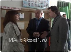 Андрей Зайцев на избирательном участке в школе №36